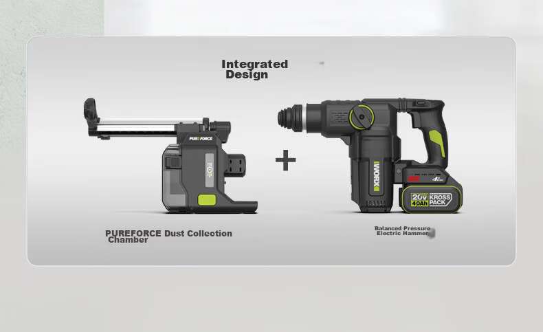 WORX 20V Cordless Lithium Battery Hammer Drill WU391.9 (Bare Tool) Rechargeable Impact Drill Concrete Electric Tool 5