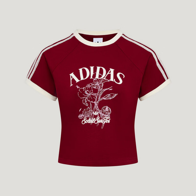 Adidas Originals Women's RESORT S TEE W Short Sleeve T-Shirt KX0734 Red M 2