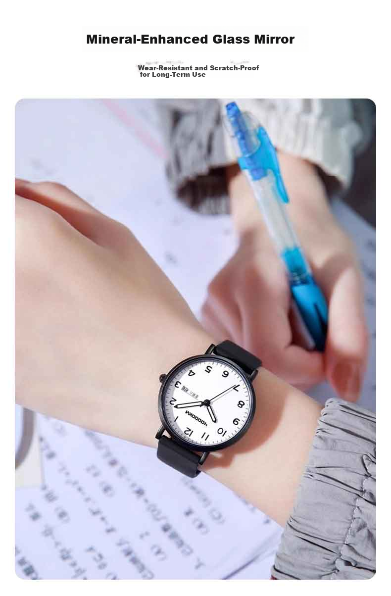 40,000 Kilometers Student Watch for Girls Middle and High School Students Time-Only Silent Mechanical Quartz Exam Special Gift 5
