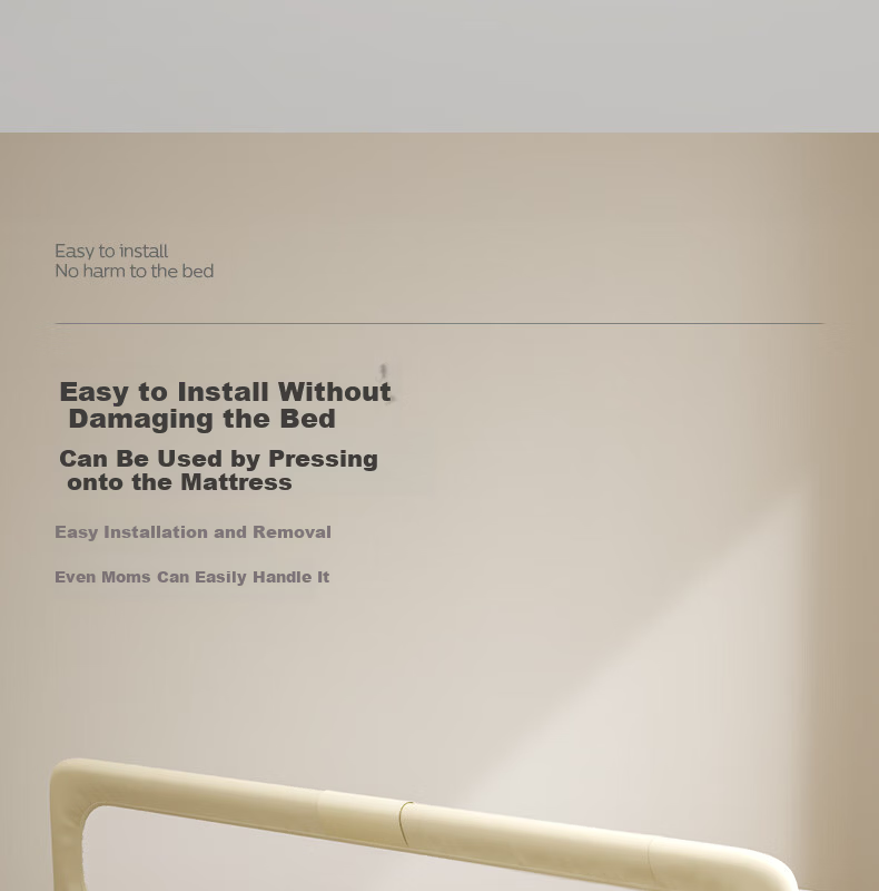 AVENT Children's Bed Rail Baby Anti-Fall Bedside Guardrail Foldable Bed Fence 7