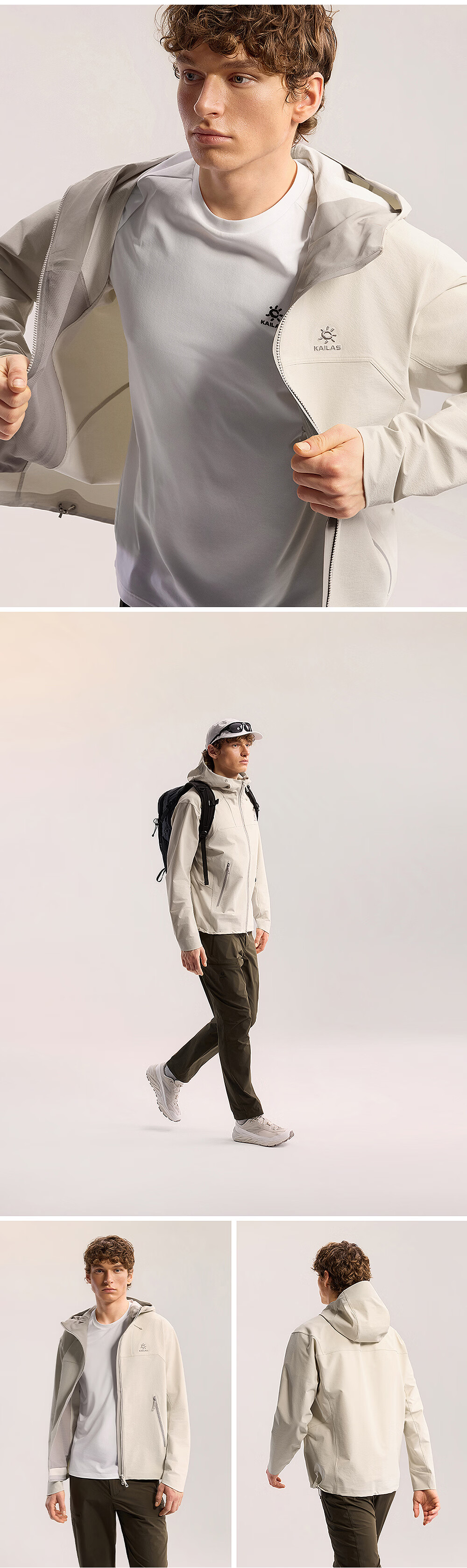 KAILAS Women's M8 Softshell Jacket CORDURA Abrasion-Resistant Breathable Outdoor Hiking Windproof Water-Repellent Spring Summer 17
