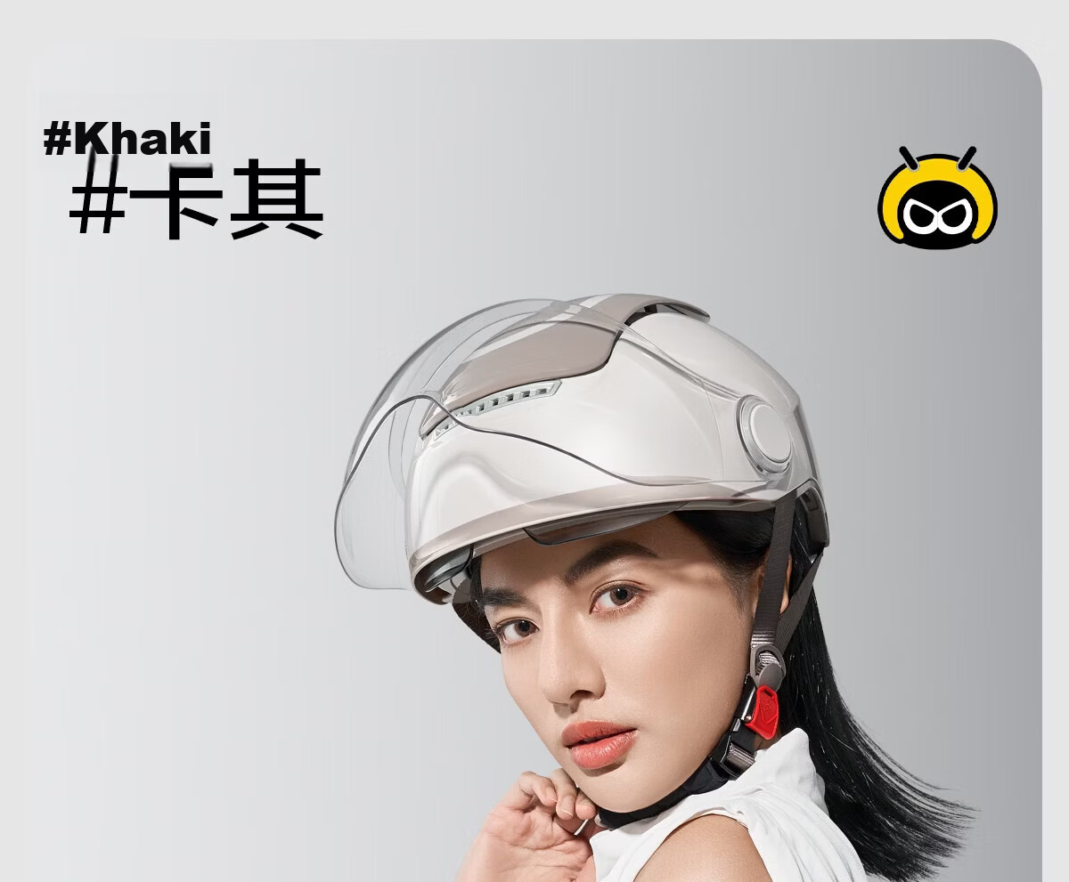 Two Little Bees 0-Gravity Sunroof 3C Certified Electric Motorcycle Helmet Unisex Summer Sun Protection Half Helmet Breathable Four-Season Safety Riding Universal HD Lens + Photochromic Lens - Moonligh 41