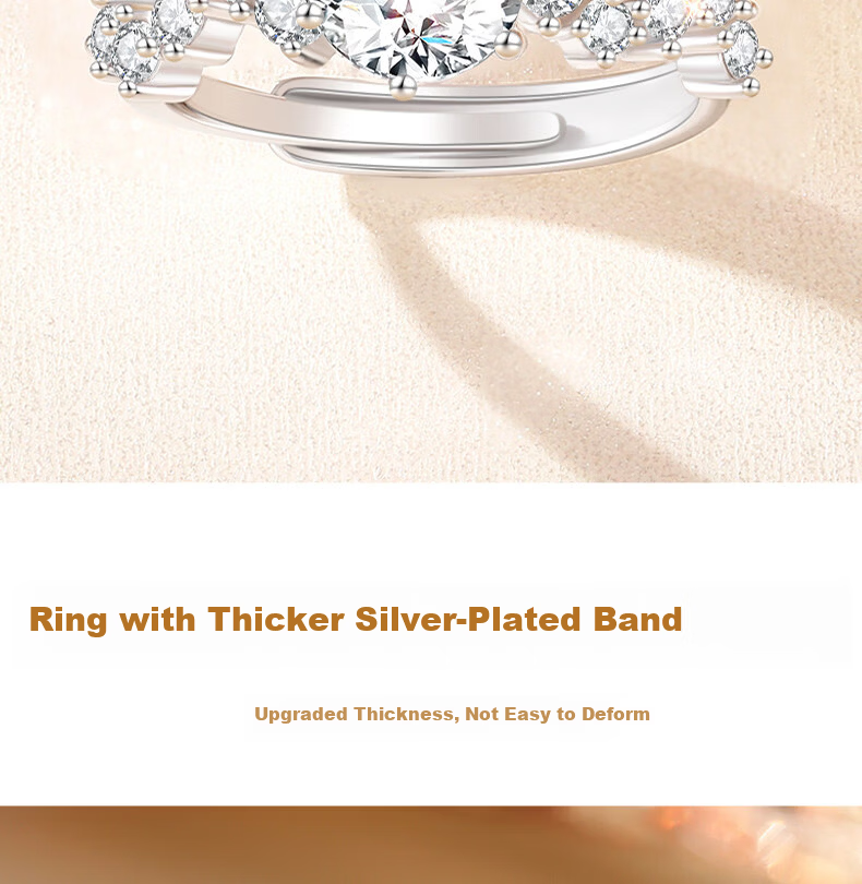 Kovni [Includes GRA Certificate] 1 Carat Moissanite Ring for Women Luxury Single Ring Birthday Valentine's Day Gift for Her 11