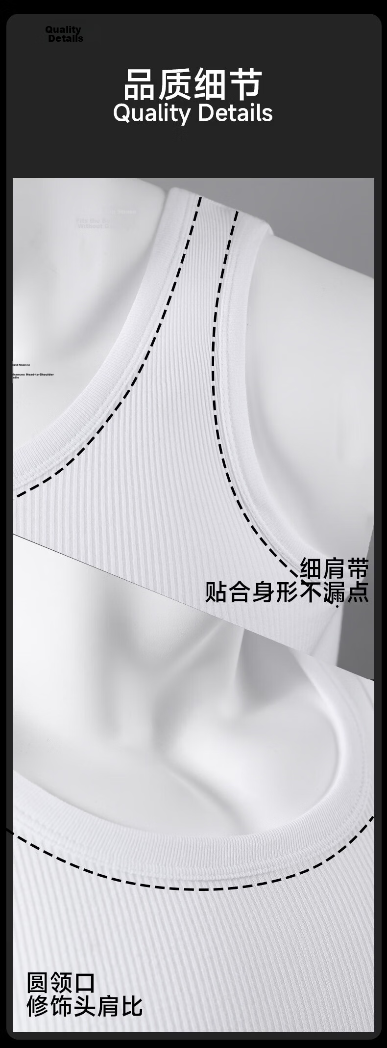 Langsha Men's Pure Cotton Thin Ribbed Sleeveless Sports Fitness Sweat-Absorbing Breathable Tank Top 10