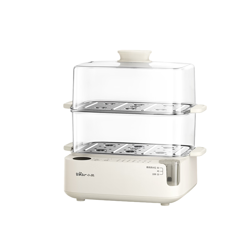 Bear Electric Egg Cooker Steamer Smart Mini Electric Steamer for 2-3 People Automatic Power Off Multifunctional Breakfast Maker ZDQ-F12Q5