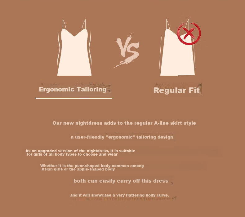 BONAS Premium Pure Style Ice Silk Women's Nightdress Imitation Silk Sexy Camisole Sleepwear Gift Box Packaging for Girlfriend 7