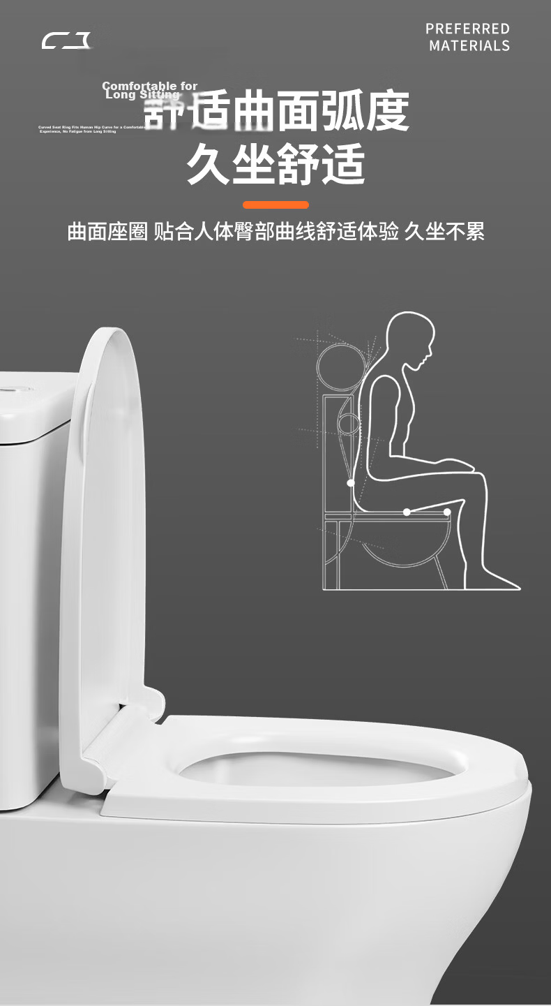 BSITN Universal U-Shaped Toilet Seat with Handle, Thickened Replacement Cushion for Old-Style Home Toilet BP063 10
