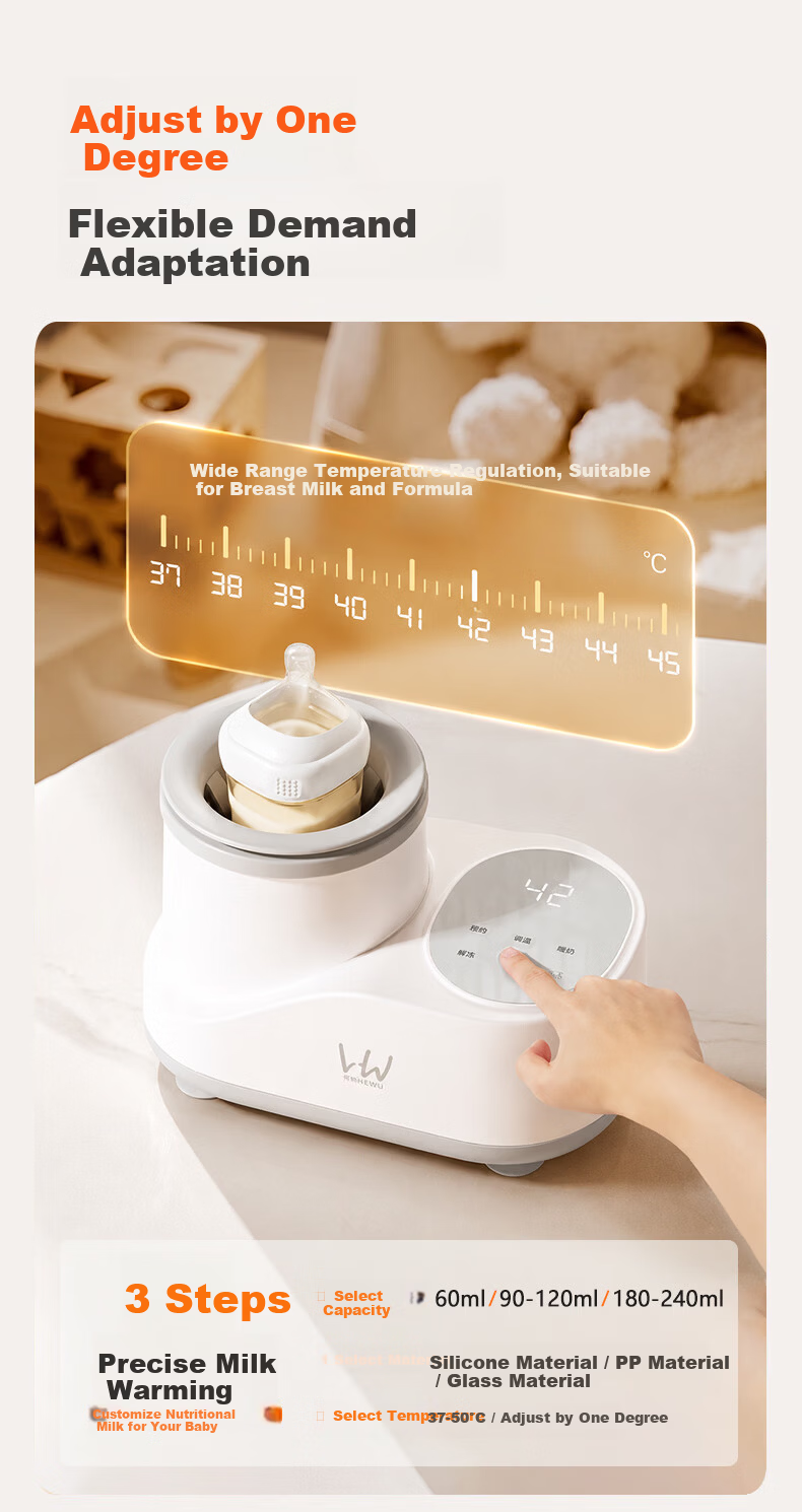 HeWu 2-in-1 Automatic Milk Warmer and Milk Shaker Bottle Warmer Breast Milk Thermostat Defrost Heater 19