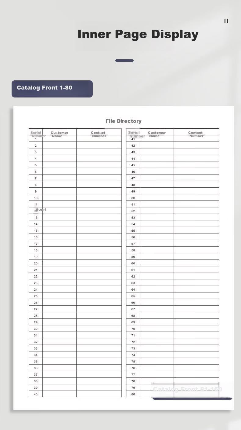 Shushan Customer Profile Record Book Beauty Salon Client Archive Membership Information Registration Customer Care and Consumption Record A4 2
