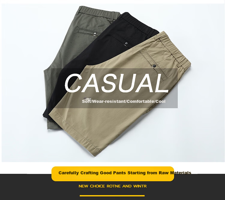 Hodo Men's Summer Fashion Simple Cotton Comfortable Breathable Versatile Five-Point Sports Work Shorts 5