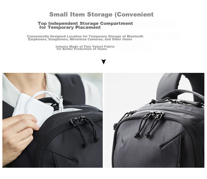 ELECOM MNL City Pack Urban Commuter Backpack High-End Sturdy Business Travel Large Capacity Laptop Bag for Men 21