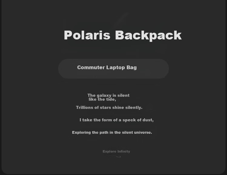 GYXX Polaris Dual-Shoulder Laptop Backpack 16-inch Business Commuter College Student Handheld Book Bag 3