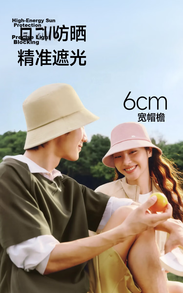 Beneunder Fisherman Hat Summer Sunshade Hat Unisex Outdoor Casual Sun Protection Windproof Face Slimming CT025 6