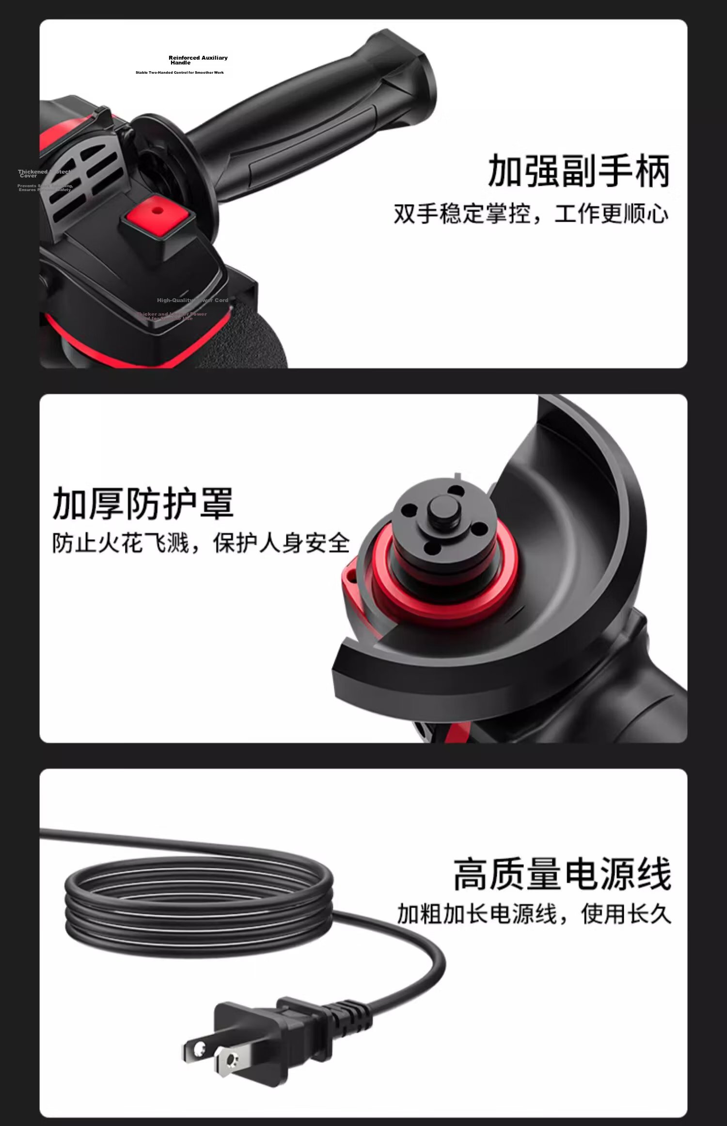 Delixi Electric Angle Grinder Multifunctional Cutting Machine Household High-Power Handheld Grinding Polishing Machine 19