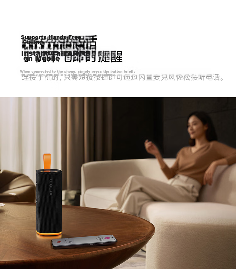 MI Xiaomi Bluetooth Speaker C Outdoor Portable Long Battery Life Dustproof Waterproof Multi-Device Connectivity 3D Colorful Light Smart Bluetooth Speaker 13