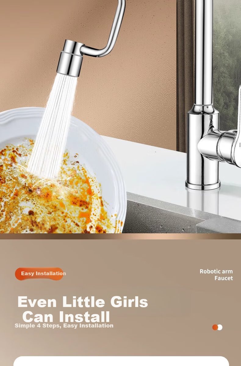 WUZORY [Germany] Faucet Extender Extension Kitchen Basin Sink Universal Rotatable Connector W137 12