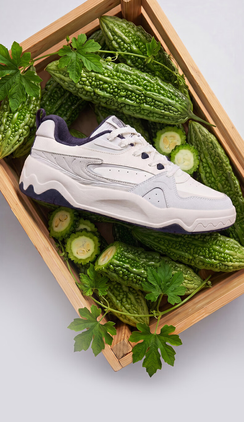 ERKE Men's Casual Sneakers Summer 2026 Breathable Versatile Sports Shoes | Bitter Melon 26