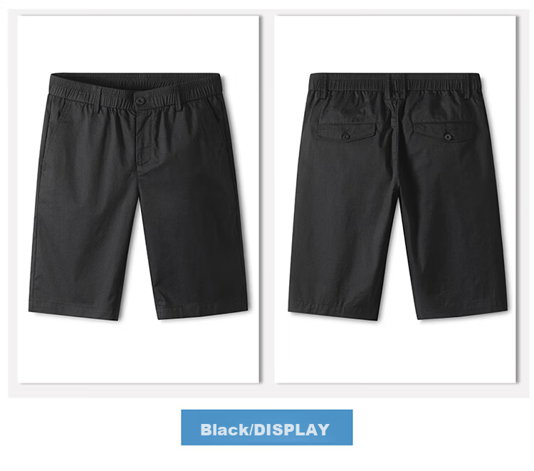 Hodo Men's Summer Cotton Comfortable Multi-Pocket Cargo Shorts Skin-Friendly Sports Five-Point Pants 7