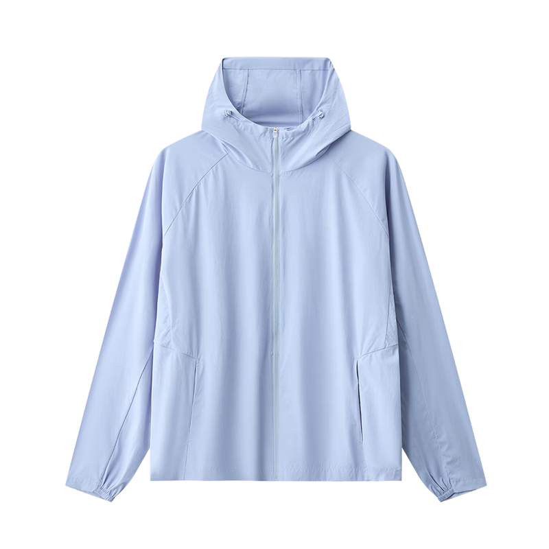 VVC Men's Summer Outdoor Ice Cooling Lightweight Breathable UV Protection Sun Protection Jacket Morning Mist Blue 2XL