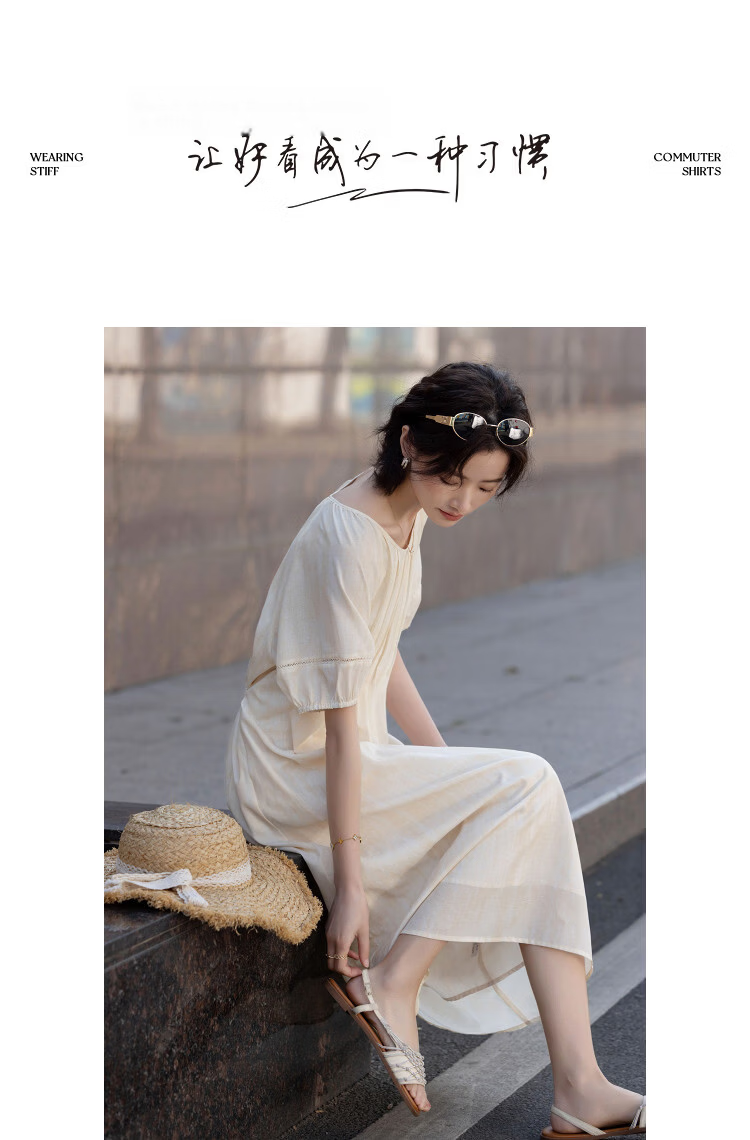 Demana Elegant Urban Summer Sweet Style Lace Splice Floral Print A-Line Slimming Conceal Dress for Women Premium Quality 13