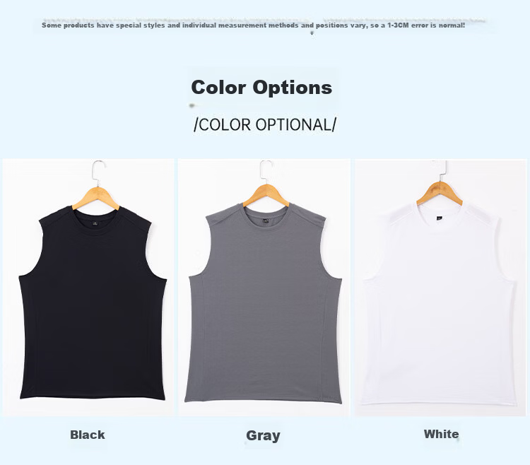 Miiow Men's Sports Vest Summer Running Fitness Cool Sun Protection Crew Neck Sleeveless Mesh Quick-Dry T-Shirt 14