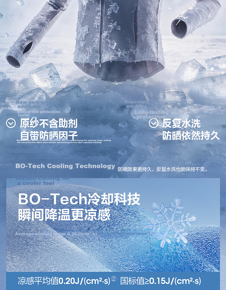 Bosideng 26-Year Summer Women's Sun Protection Hooded Original Yarn UPF100 Cooling Breathable Jacket B261326458 8
