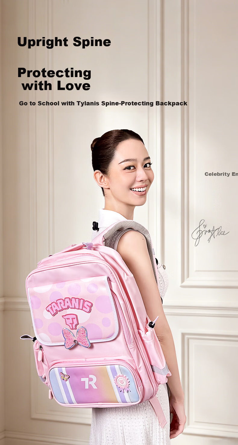 TARANIS Gina Recommended Children's School Backpack for Grades 1-3-6, Lightweight, Ergonomic, Large Capacity Double Shoulder Bag 1