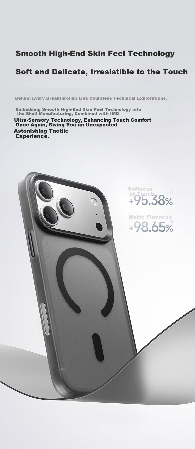 Xuanka [Frosted Skin-Friendly | Strong Magnetic] Compatible with Apple 18/17 Pro Max Phone Case, Universal IPhone 18 Pro Max Protective Cover, Ultra-Thin Full Protection Shockproof Black 5