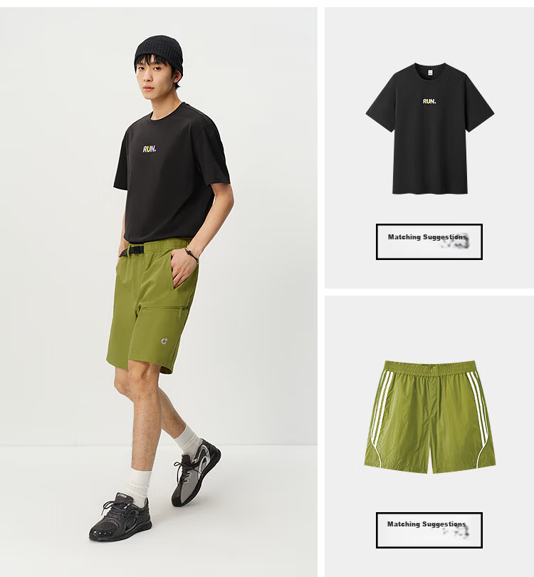 Semir Men's Casual Summer Quick-Dry Cooling Functional Shorts 2026 Reflective Print Stretch Pants 109326125103 8
