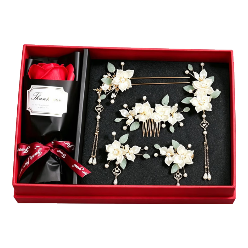 CHIMERA 5-Piece Classical Chinese Style Hair Accessories for Women, High-End Hairpins, Step-Shake Hair Combs, Hair Forks, And Crowns, Mid-Autumn Festival Gift
