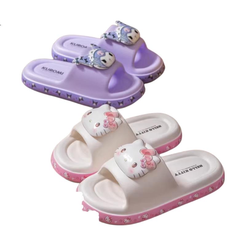 Hello Kitty Children's Summer Indoor Non-Slip Girls' Slippers Parent-Child Style 252815 Pink Size 180
