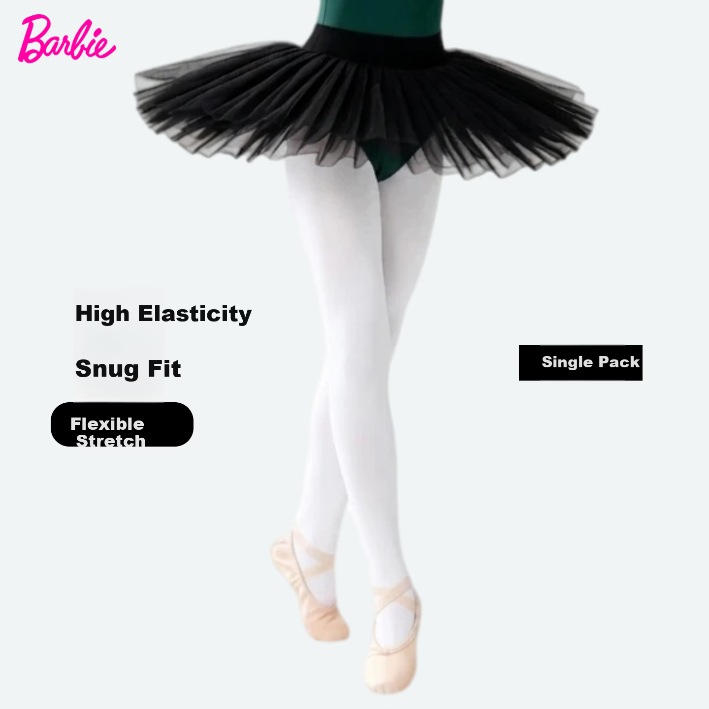 Barbie Children's Tights Girls Dance Socks Spring and Autumn Thin White Stockings Girls Leggings Practice Dance Base Socks