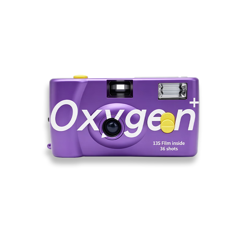 FUJIFILM Disposable Film Camera Oxygen Camera Free Purple