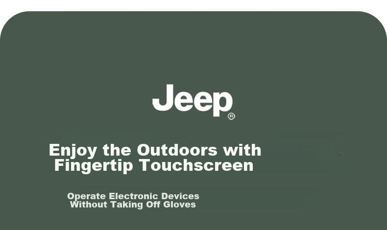 JEEP Men's Summer Thin UV Protection Anti-Slip Touchscreen Riding Driving Gloves Black XL 5