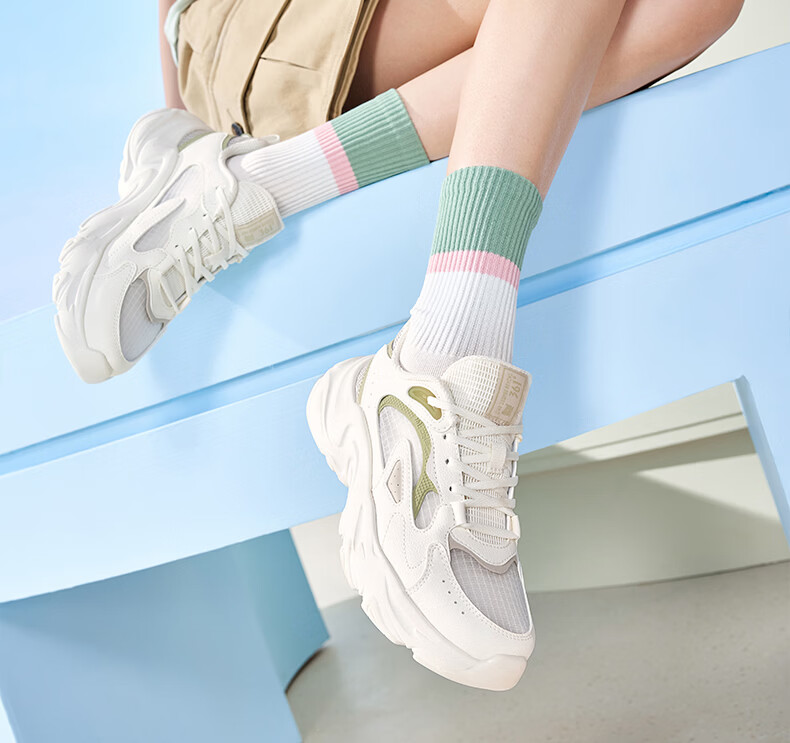361° Summer New Mesh Breathable Casual Women's Shoes Lightweight Soft Sole Dad Sneakers 682626773-1 19