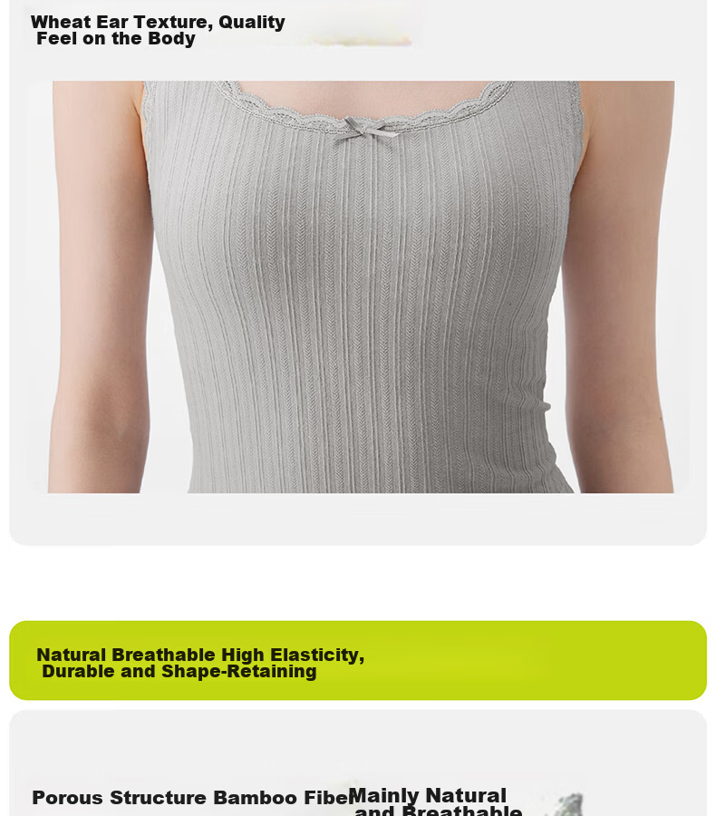 Half Lace Padded Vest Camisole Slim Fit Back Coverage Side Breast Support Bra Integrated Oxygen Blue (Short) M 38