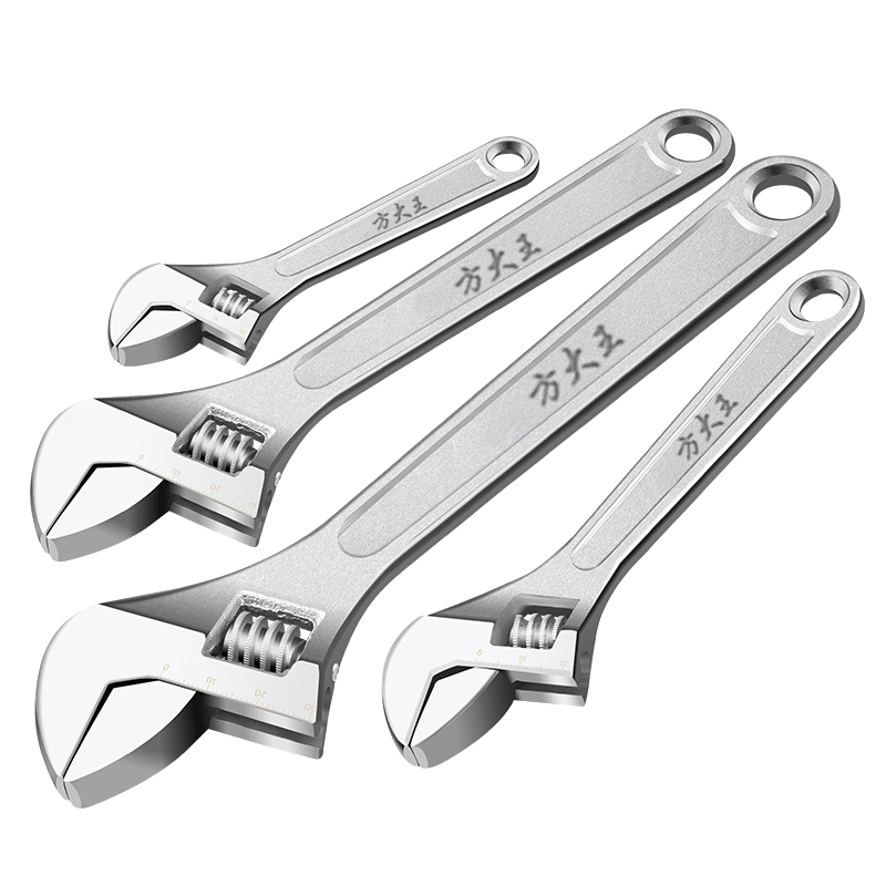 Fangdawang Industrial Grade Adjustable Wrench Multi-Functional Tool Large Opening Pipe Wrench Flexible Worm Gear Precision Screwdriver [10 Inch]