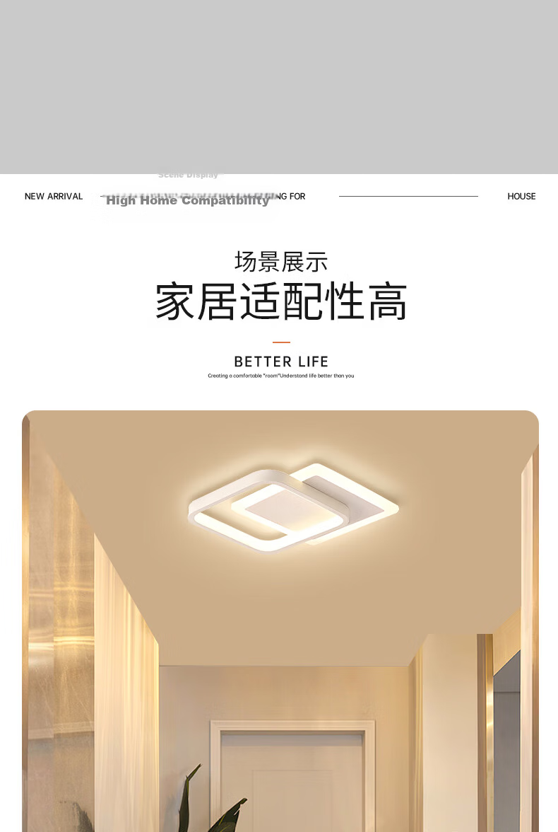 HD LED Minimalist Ceiling Corridor Light Balcony Entrance Creative Round Lamp [Installation and Removal Included] 10