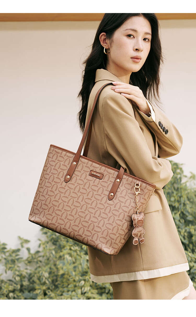 Aokang Women's New Fashion Chic Tote Bag Versatile Large Capacity Shoulder Bag Practical High-End Birthday Gift for Girlfriend 19