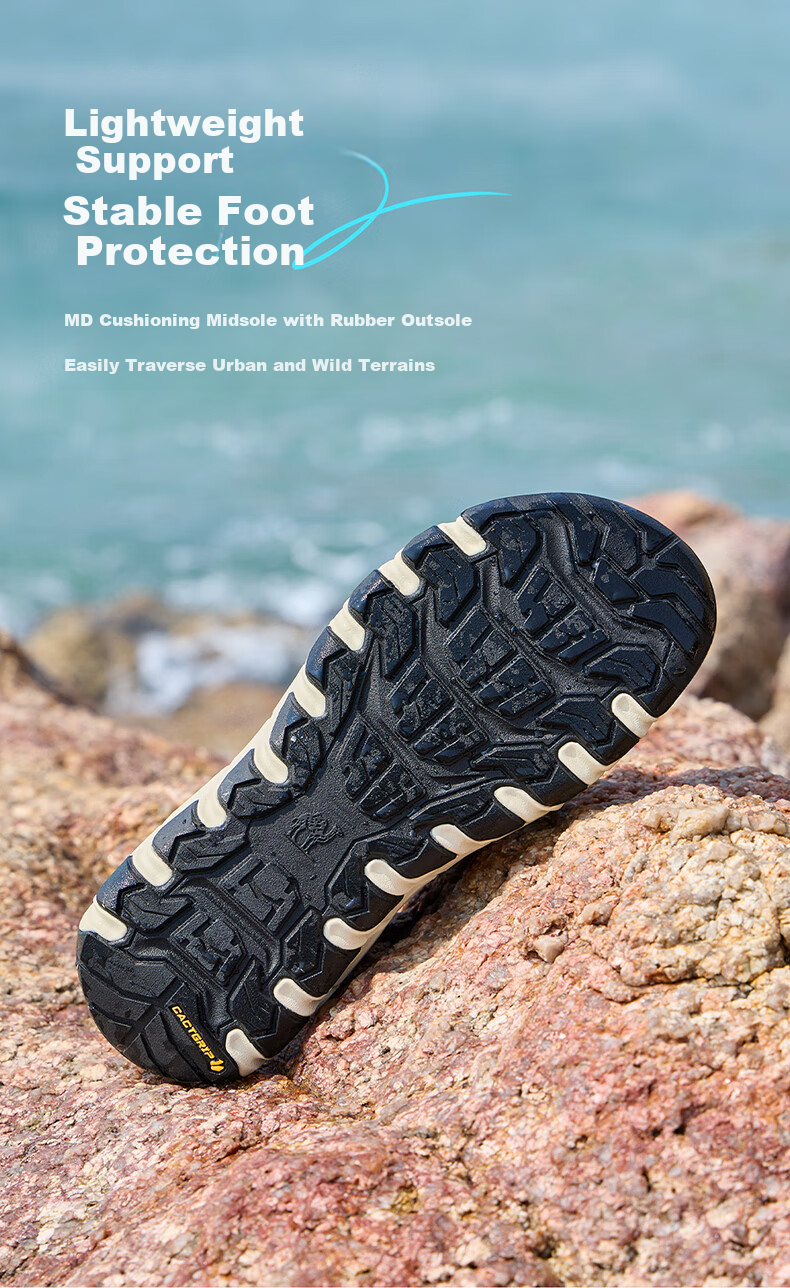 CAMEL Summer Breathable Anti-Kick Slip-On Outdoor Hiking Casual Sports Sandals G16M076036 Off-White/Black Size 38 8
