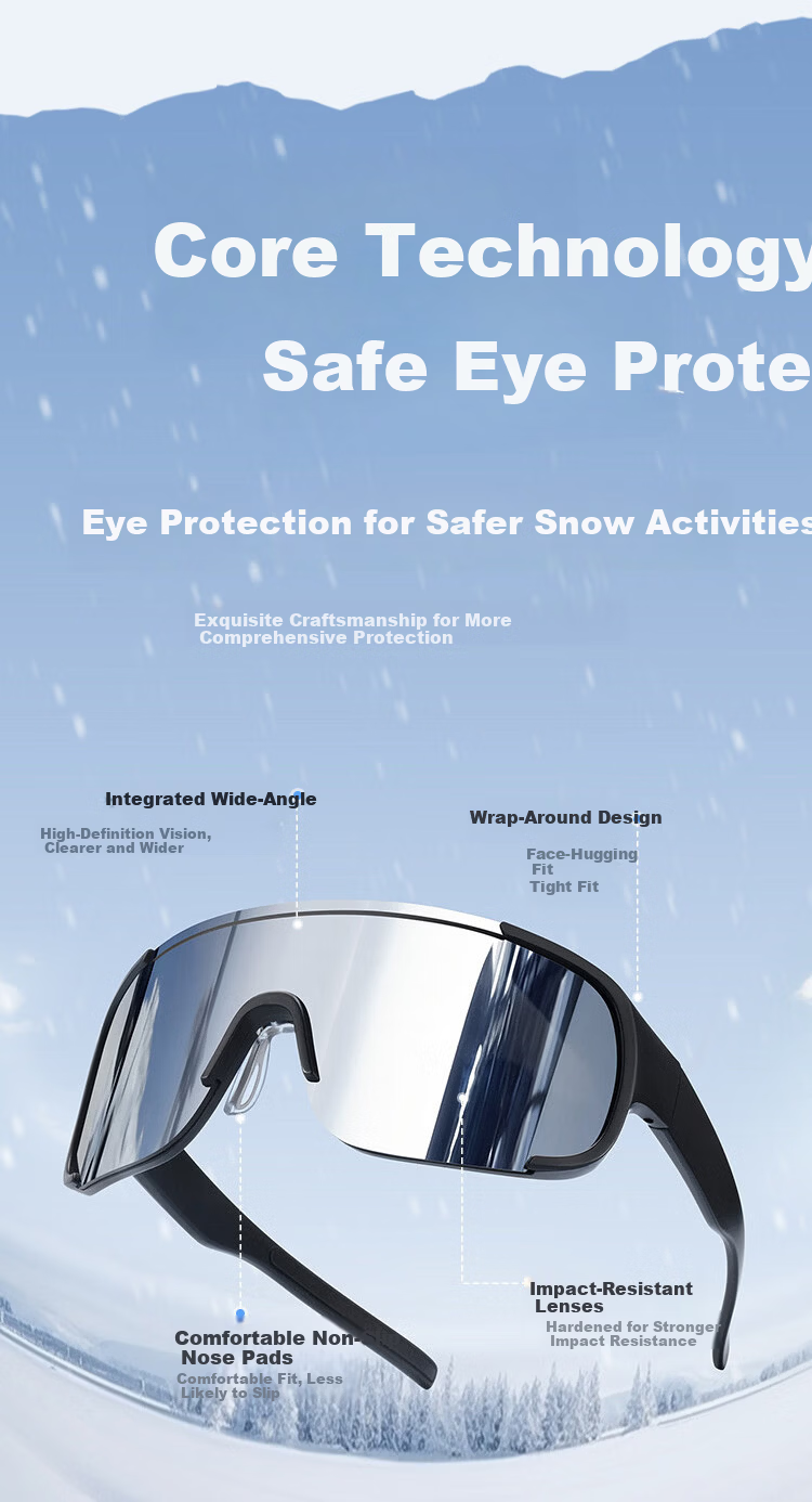 FENCHI Outdoor Sports Snow Mountain Goggles Sunglasses for Men UV Protection Windproof Sandproof Cycling Women's Sunglasses 7