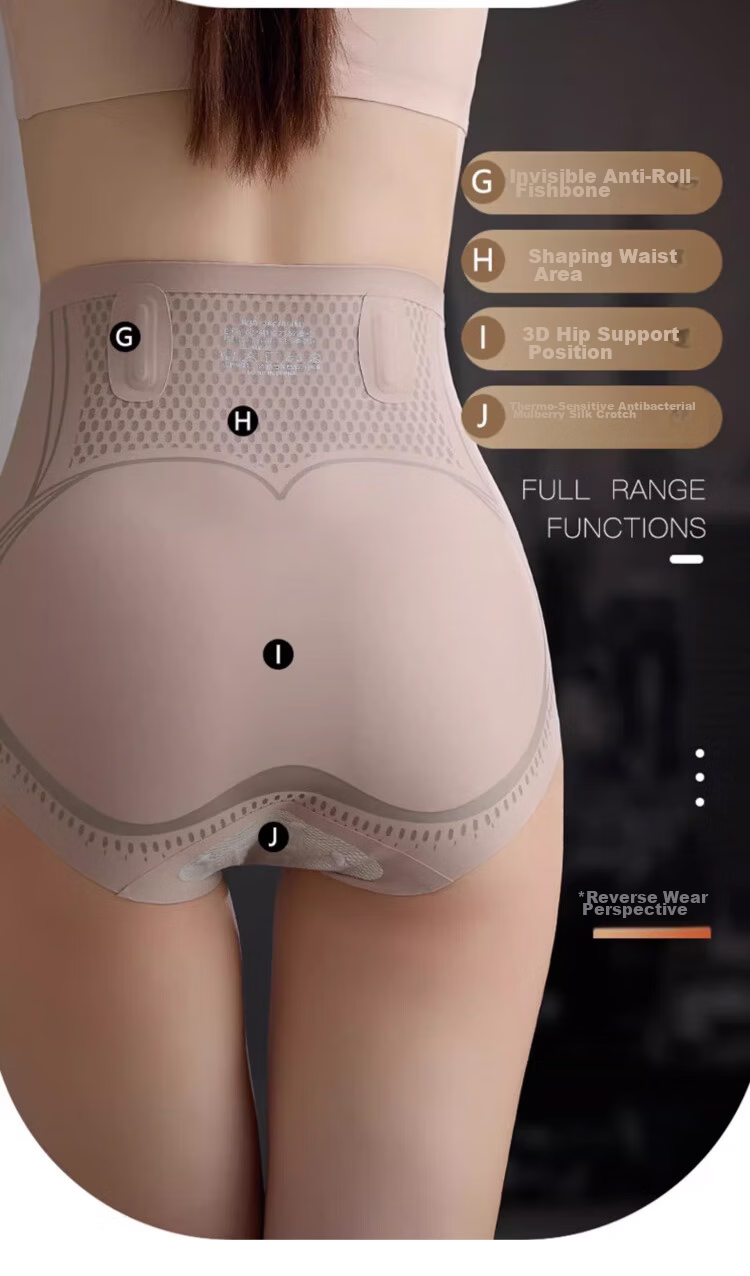 Langsha High Waist Tummy Control Women's Shaping Pants Strong Hip Lift Waist Slimming Postpartum Body Shaper Seamless Liquid Sculpting Pants 5