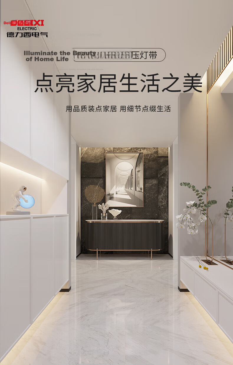 DELIXI Low Voltage LED Strip Light Ceiling Ambient Flexible Soft Light Bar Power Transformer 60W 1