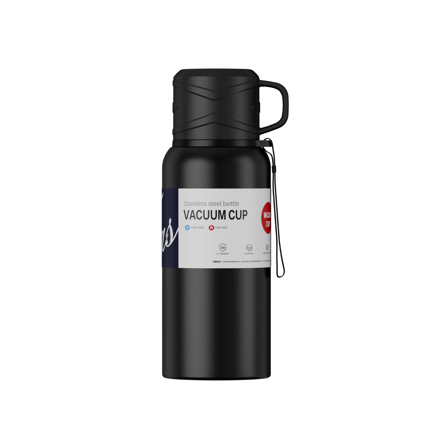 Mixiaoshu Insulated Mug for Men, Large Capacity Tea Infuser Cup with 316 Stainless Steel Inner Bottom, Portable Outdoor Water Bottle for Me