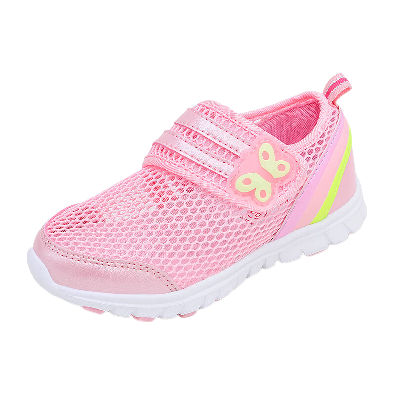 Barbie Children's Shoes, Summer Kids' Sneakers, Girls' Breathable Mesh Shoes, Casual Sports Shoes DA5506, Pink, Size 27