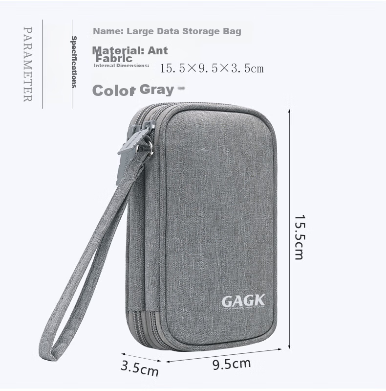 GAGK Corporate Cashier Ukey Waterproof Multi-Compartment USB Drive Storage Bag for 47 USB Drives + 8 Bank Cards 8