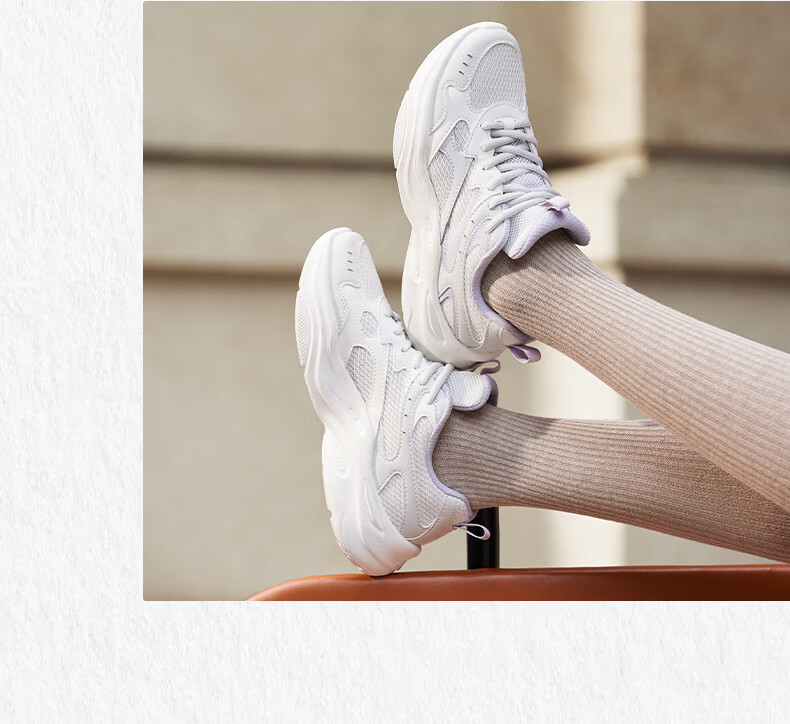 361° Women's Sports Shoes Summer Breathable Thick Sole Commuter Casual Retro Dad Sneakers 682616781-1 16