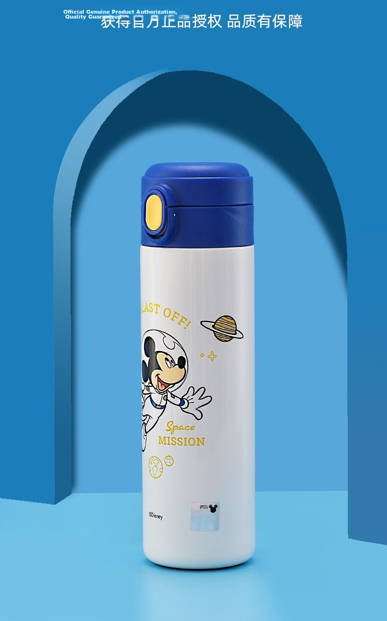 Disney Kids Insulated Water Bottle 316 Stainless Steel Strawberry Bear 500ml for Kindergarten and Elementary Students 3