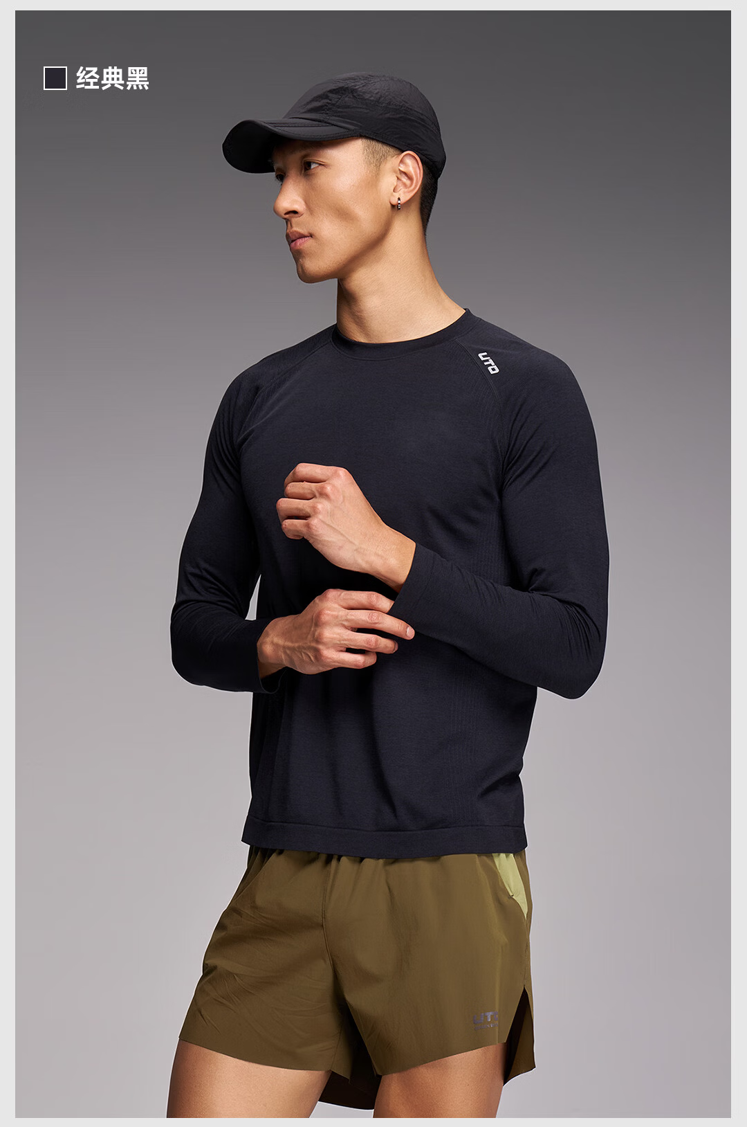 UTO Xiangfeng Quick-Dry Long Sleeve Outdoor Trail Running Hiking Sports T-Shirt Mustard Yellow (Men's) L 20