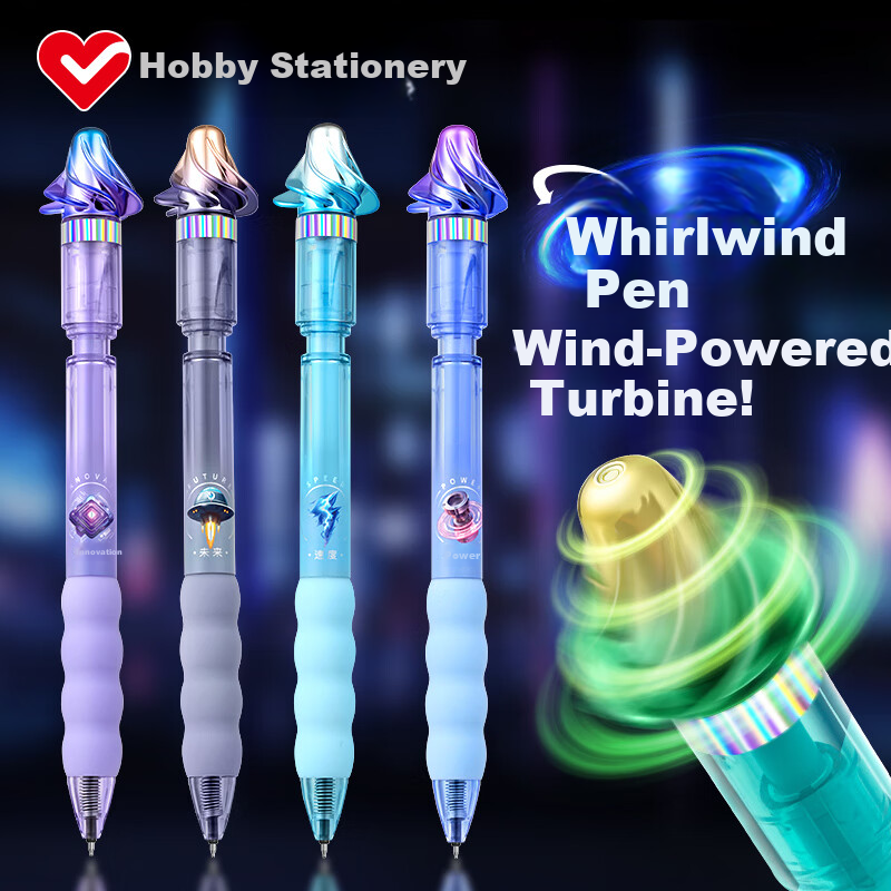 AIHAO Back-to-School Essential 0.5mm Black Ink Retractable Gel Pen Student Exam Pen ST Tip Purple Single GP4910